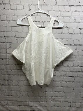 Toteme White Relaxed Crewneck Tank size 34 nwt